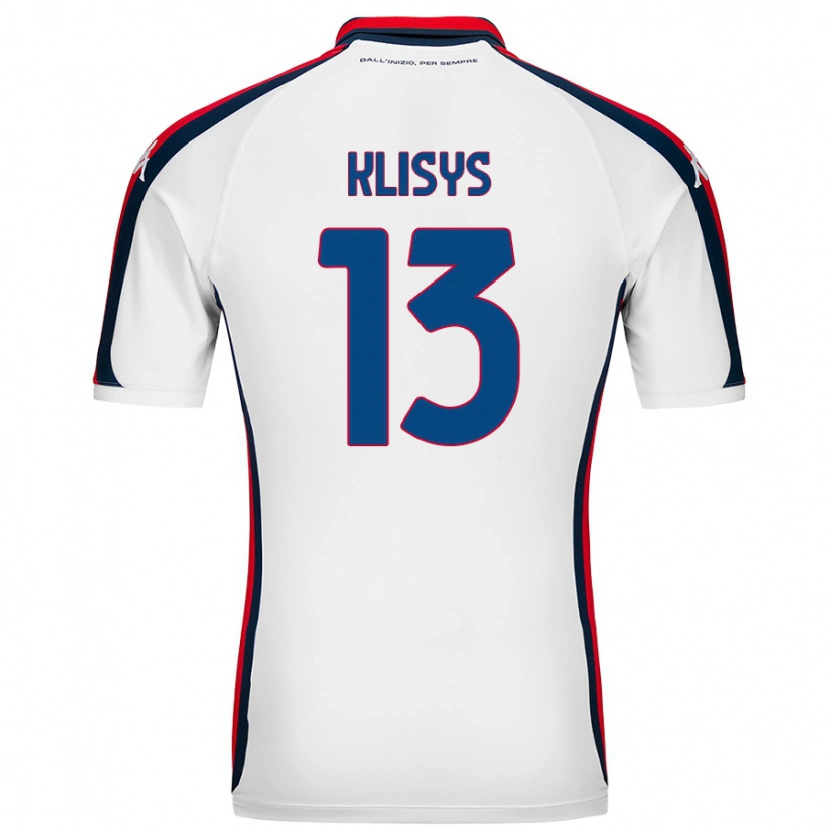 Danxen Enfant Maillot Lukas Klisys #13 Blanc Tenues Extérieur 2024/25 T-Shirt