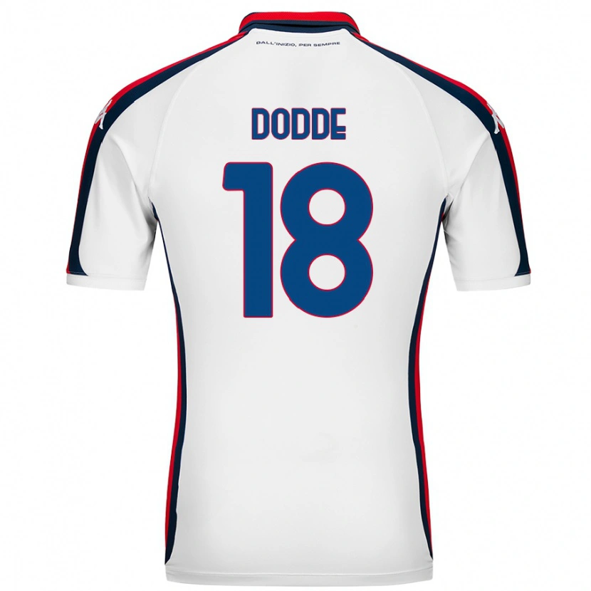 Danxen Enfant Maillot Filippo Dodde #18 Blanc Tenues Extérieur 2024/25 T-Shirt