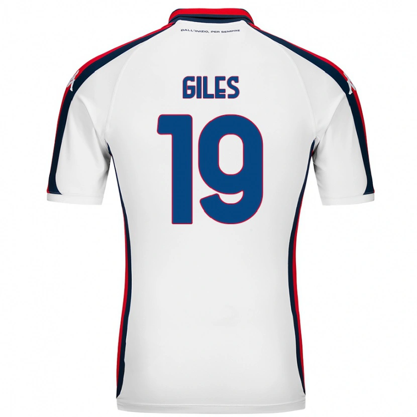Danxen Enfant Maillot Heidi Giles #19 Blanc Tenues Extérieur 2024/25 T-Shirt