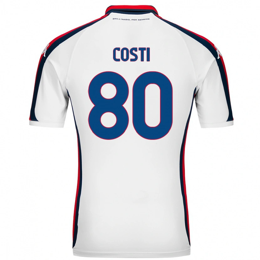Danxen Enfant Maillot Fabiana Costi #80 Blanc Tenues Extérieur 2024/25 T-Shirt