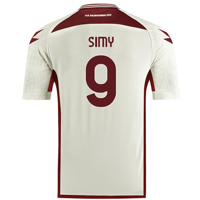 Danxen Enfant Maillot Simy #9 Couleur Crème Tenues Extérieur 2024/25 T-Shirt