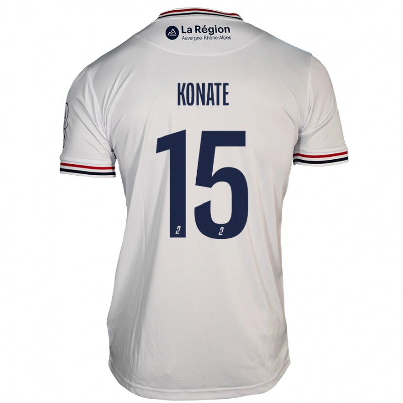 Danxen Enfant Maillot Cheick Oumar Konaté #15 Blanc Tenues Extérieur 2024/25 T-Shirt