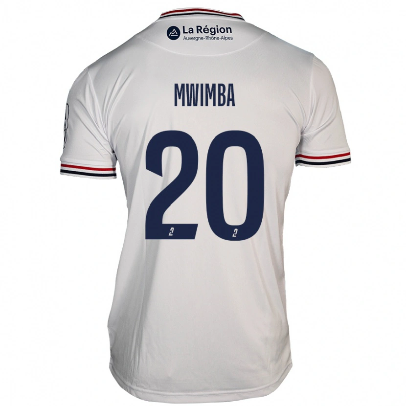 Danxen Enfant Maillot Josué Mwimba Isala #20 Blanc Tenues Extérieur 2024/25 T-Shirt
