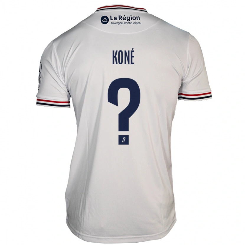 Danxen Enfant Maillot Lény Koné #0 Blanc Tenues Extérieur 2024/25 T-Shirt