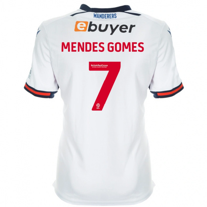 Danxen Homme Maillot Carlos Mendes #7 Blanc Tenues Domicile 2024/25 T-Shirt