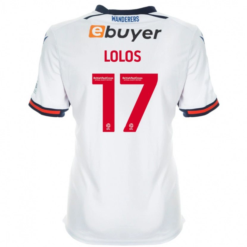Danxen Homme Maillot Klaidi Lolos #17 Blanc Tenues Domicile 2024/25 T-Shirt