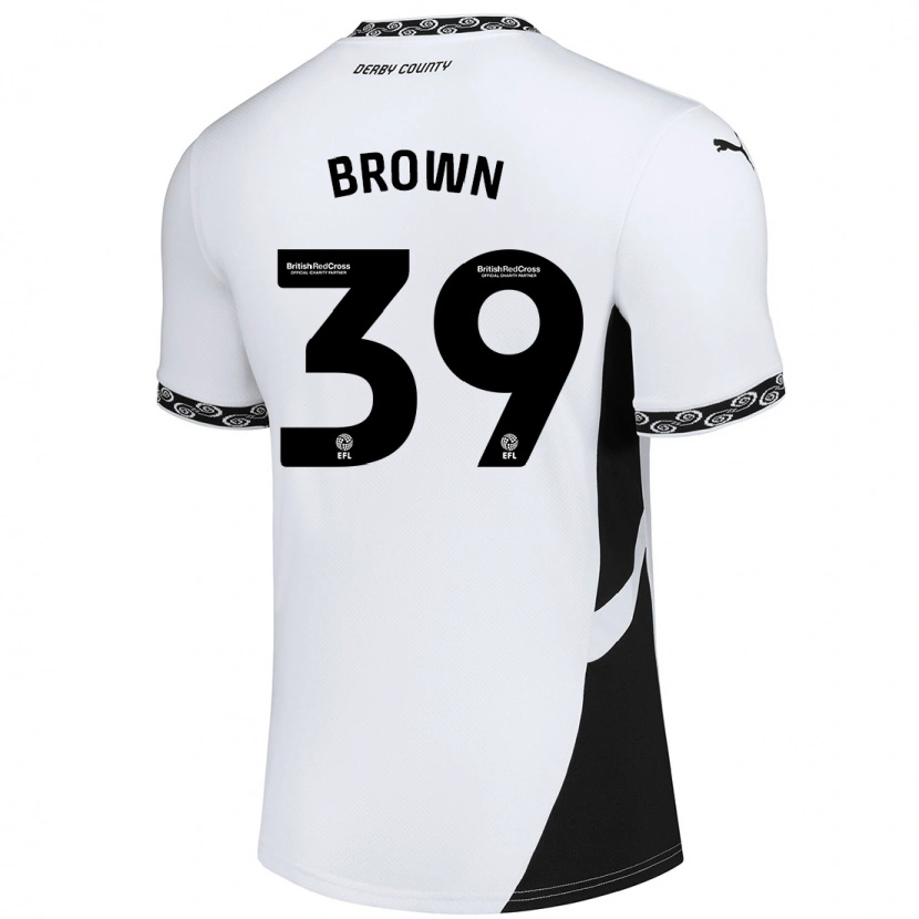 Danxen Homme Maillot Dajaune Brown #39 Blanc Noir Tenues Domicile 2024/25 T-Shirt