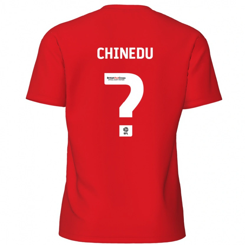 Danxen Homme Maillot Phillip Chinedu #0 Rouge Tenues Domicile 2024/25 T-Shirt