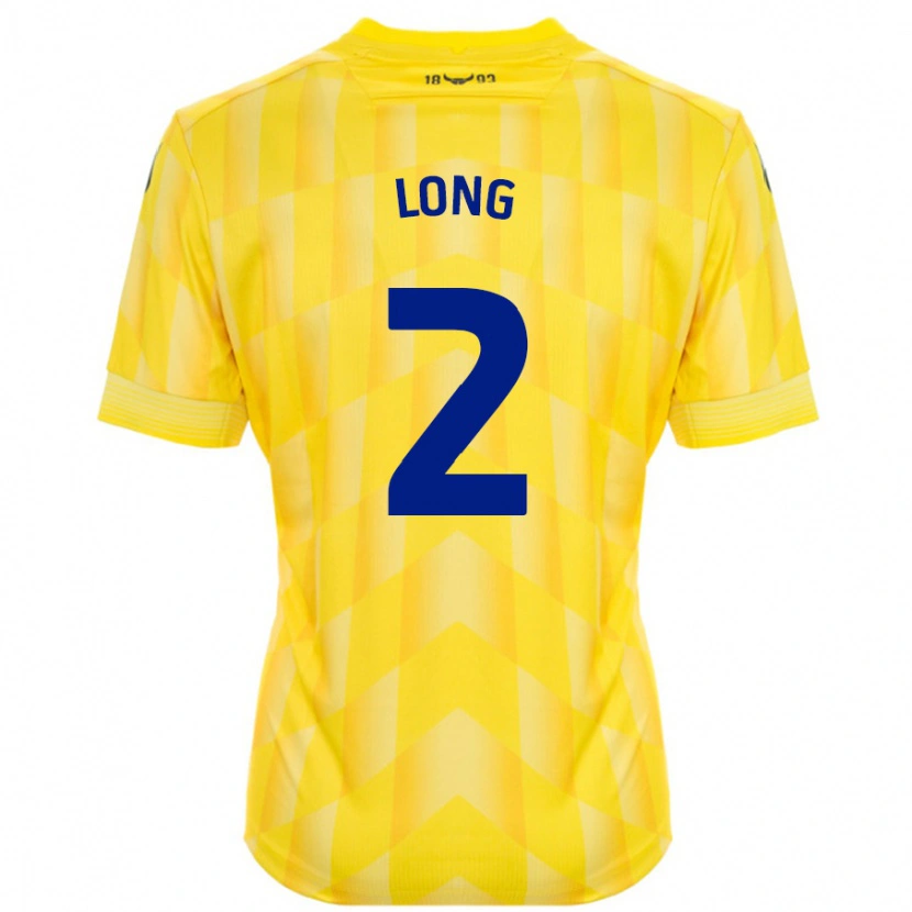 Danxen Homme Maillot Sam Long #2 Jaune Tenues Domicile 2024/25 T-Shirt