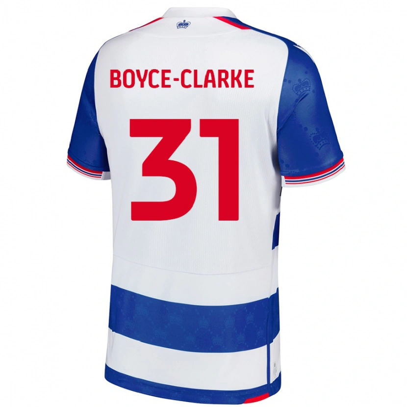 Danxen Homme Maillot Coniah Boyce-Clarke #31 Bleu Blanc Tenues Domicile 2024/25 T-Shirt