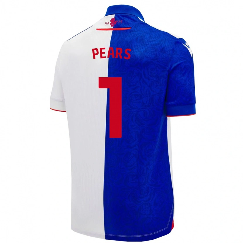 Danxen Homme Maillot Aynsley Pears #1 Bleu Ciel Blanc Tenues Domicile 2024/25 T-Shirt