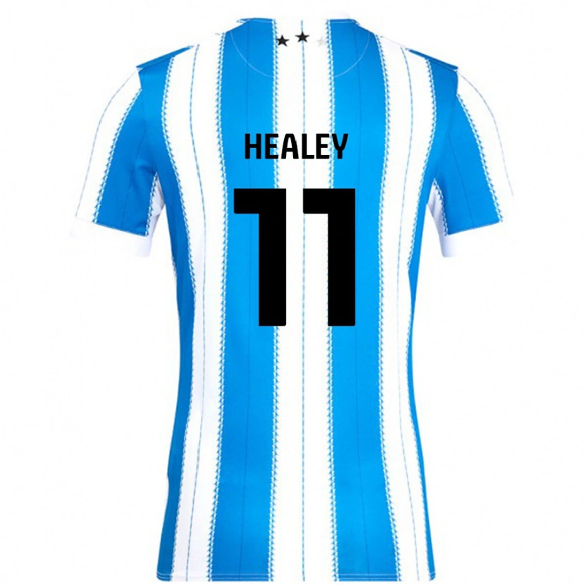 Danxen Homme Maillot Rhys Healey #11 Bleu Blanc Tenues Domicile 2024/25 T-Shirt