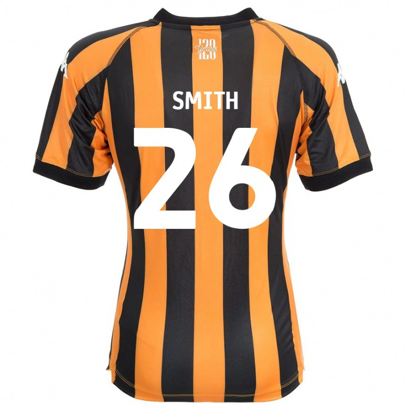 Danxen Homme Maillot Andy Smith #26 Noir Ambre Tenues Domicile 2024/25 T-Shirt