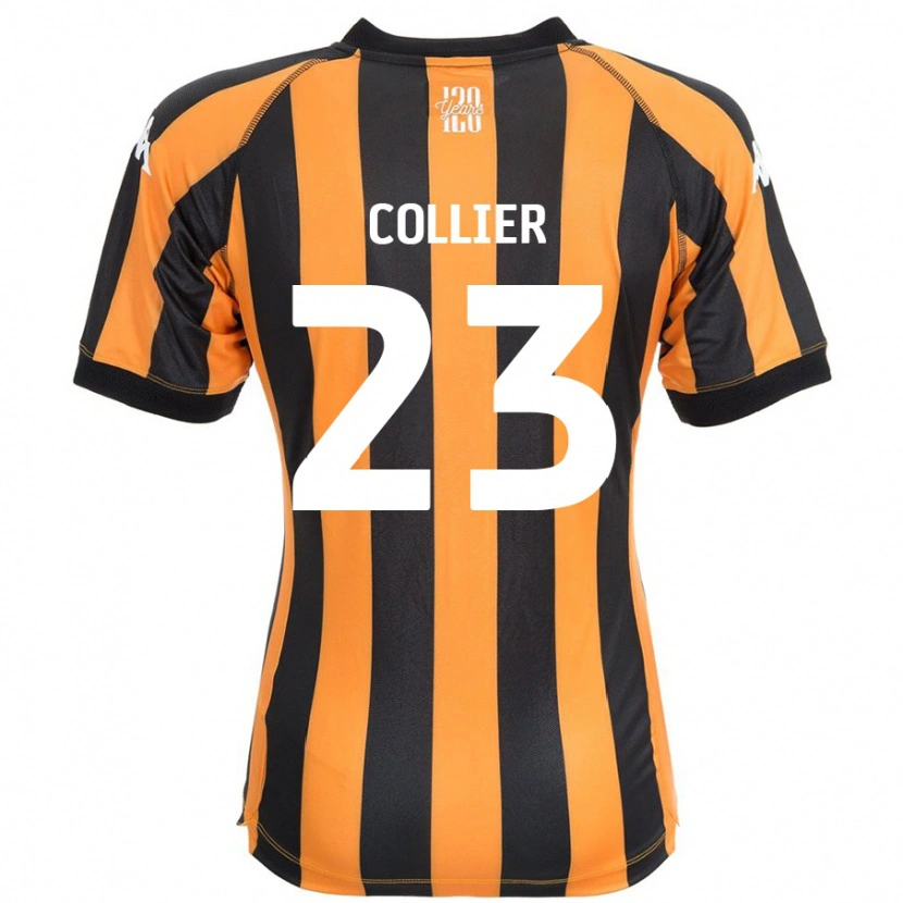 Danxen Homme Maillot Holly Johnson-Collier #23 Noir Ambre Tenues Domicile 2024/25 T-Shirt
