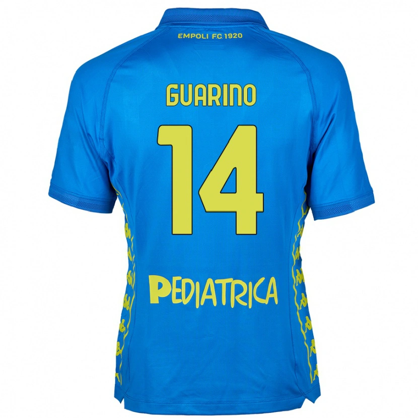 Danxen Homme Maillot Gabriele Guarino #14 Bleu Tenues Domicile 2024/25 T-Shirt