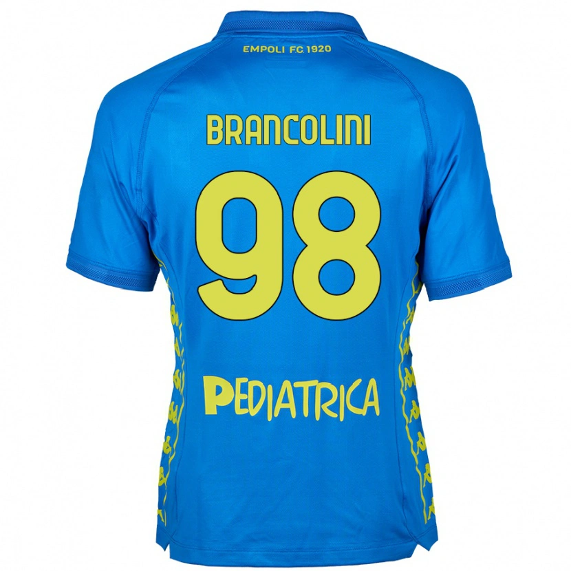 Danxen Homme Maillot Federico Brancolini #98 Bleu Tenues Domicile 2024/25 T-Shirt