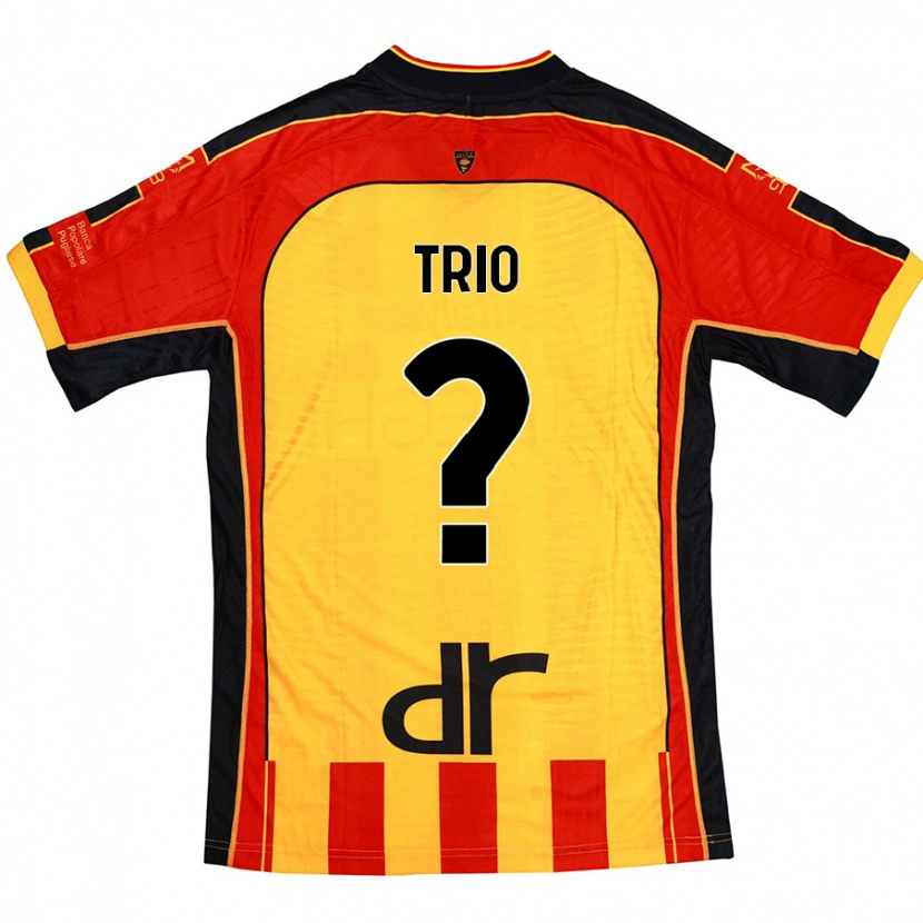 Danxen Homme Maillot Stefano Trio #0 Jaune Rouge Tenues Domicile 2024/25 T-Shirt