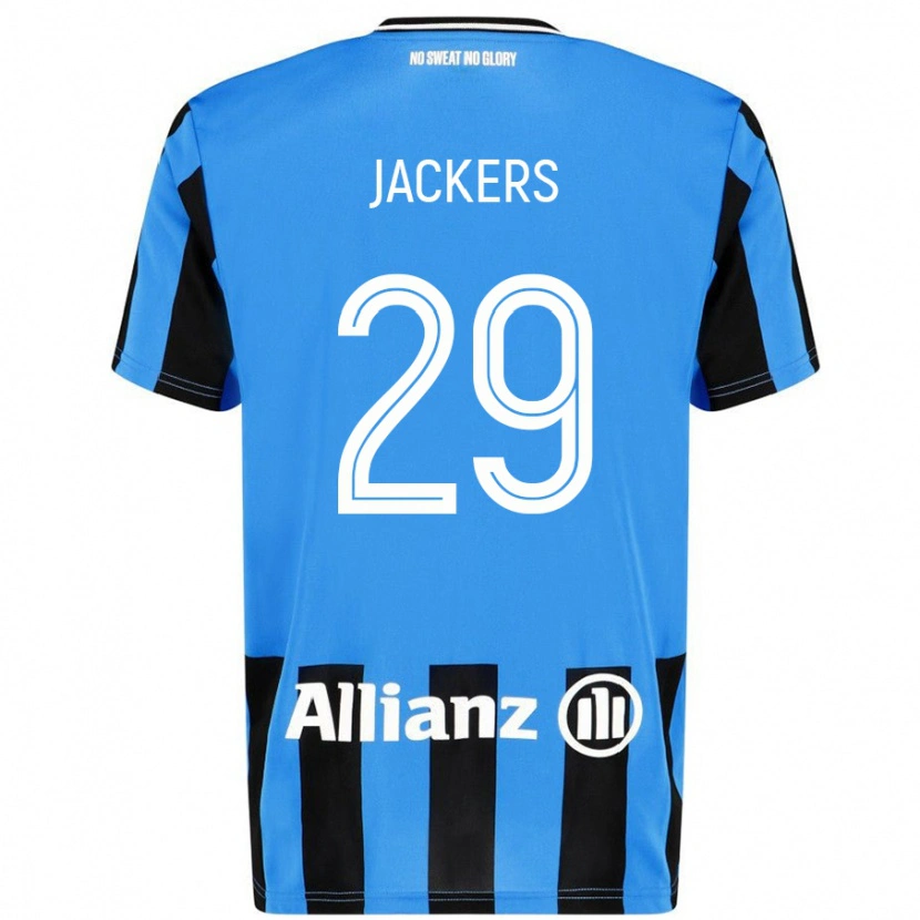 Danxen Homme Maillot Nordin Jackers #29 Bleu Ciel Noir Tenues Domicile 2024/25 T-Shirt
