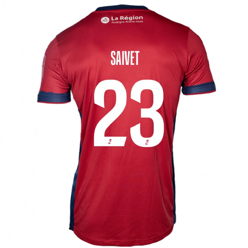 Danxen Homme Maillot Henri Saivet #23 Bordeaux Clair Tenues Domicile 2024/25 T-Shirt