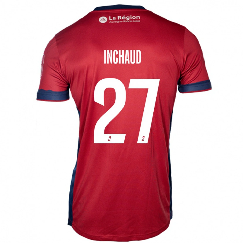 Danxen Homme Maillot Marks Inchaud #27 Bordeaux Clair Tenues Domicile 2024/25 T-Shirt