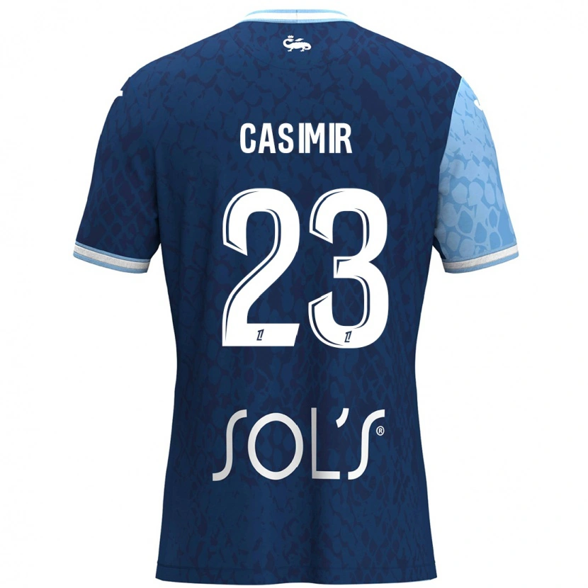 Danxen Homme Maillot Josué Casimir #23 Bleu Ciel Bleu Foncé Tenues Domicile 2024/25 T-Shirt