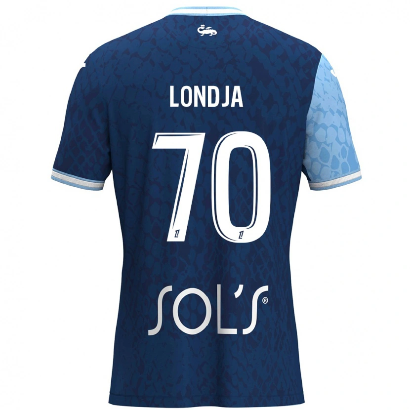 Danxen Homme Maillot Ruben Londja #70 Bleu Ciel Bleu Foncé Tenues Domicile 2024/25 T-Shirt