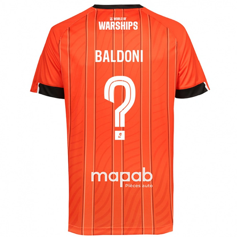 Danxen Homme Maillot Sohan Baldoni #0 Orange Tenues Domicile 2024/25 T-Shirt