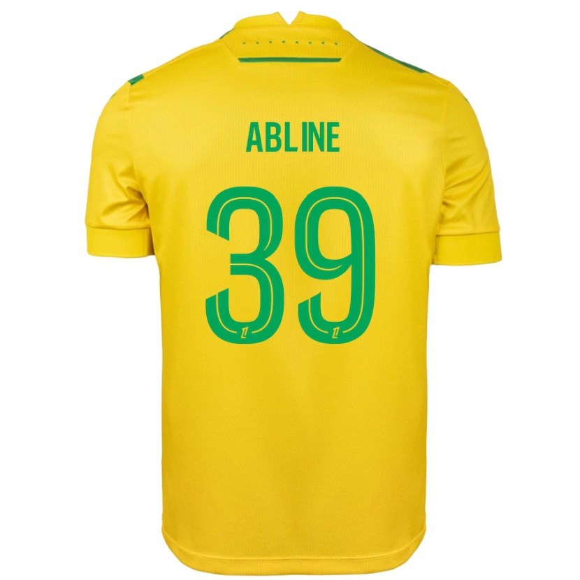 Danxen Homme Maillot Matthis Abline #39 Jaune Vert Tenues Domicile 2024/25 T-Shirt