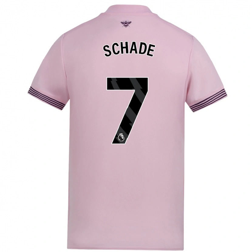 Danxen Homme Maillot Kevin Schade #7 Rose Tenues Extérieur 2024/25 T-Shirt