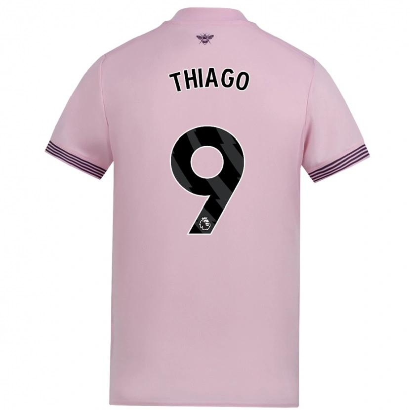 Danxen Homme Maillot Igor Thiago #9 Rose Tenues Extérieur 2024/25 T-Shirt