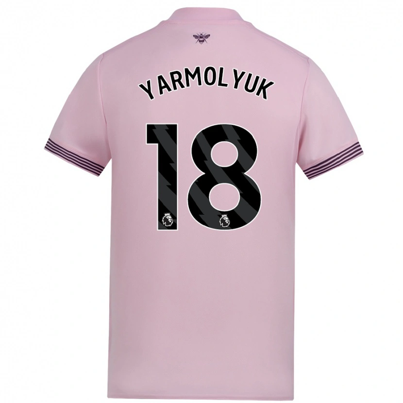 Danxen Homme Maillot Yegor Yarmolyuk #18 Rose Tenues Extérieur 2024/25 T-Shirt