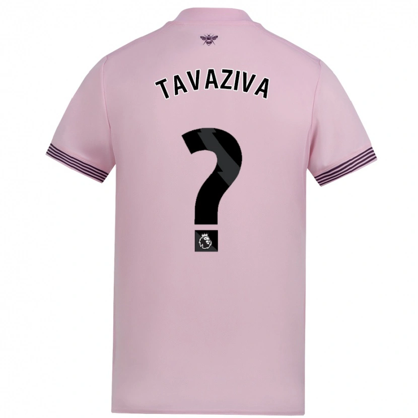 Danxen Homme Maillot Marley Tavaziva #0 Rose Tenues Extérieur 2024/25 T-Shirt