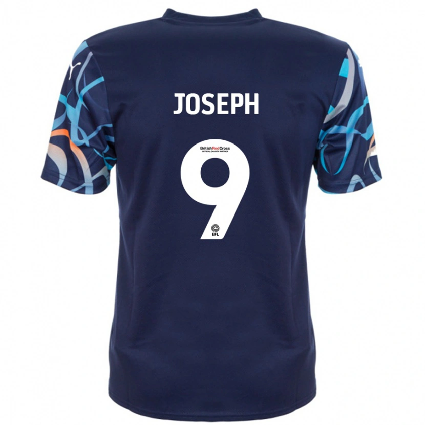 Danxen Homme Maillot Kyle Joseph #9 Bleu Marine Tenues Extérieur 2024/25 T-Shirt