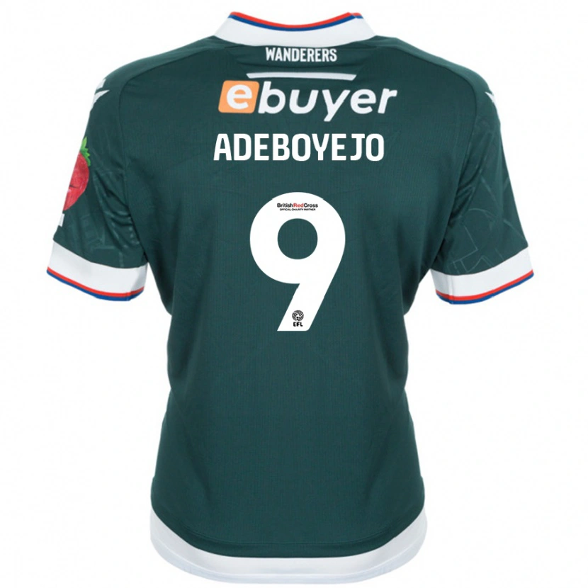 Danxen Homme Maillot Victor Adeboyejo #9 Vert Foncé Tenues Extérieur 2024/25 T-Shirt