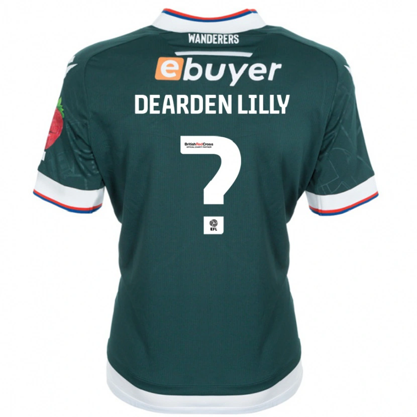 Danxen Homme Maillot Jessica Dearden-Lilly #0 Vert Foncé Tenues Extérieur 2024/25 T-Shirt