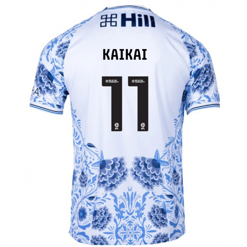 Danxen Homme Maillot Sullay Kaikai #11 Blanc Bleu Tenues Extérieur 2024/25 T-Shirt