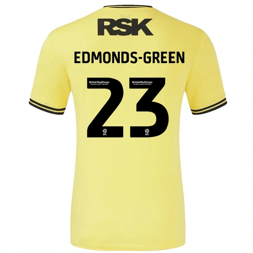Danxen Homme Maillot Rarmani Edmonds-Green #23 Jaune Noir Tenues Extérieur 2024/25 T-Shirt