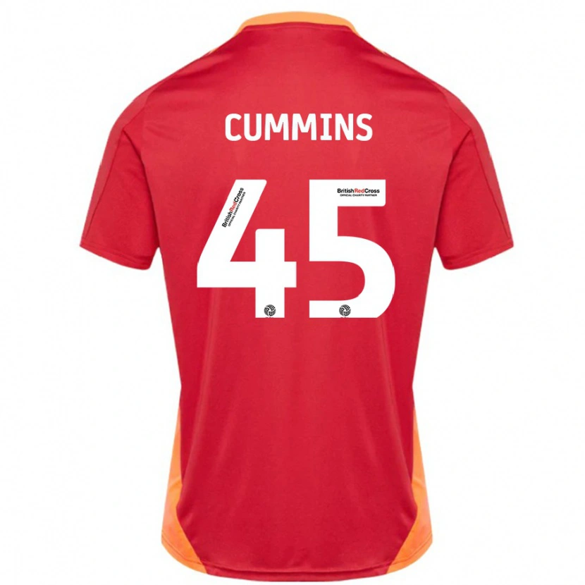 Danxen Homme Maillot Charlie Cummins #45 Bleu Blanc Cassé Tenues Extérieur 2024/25 T-Shirt