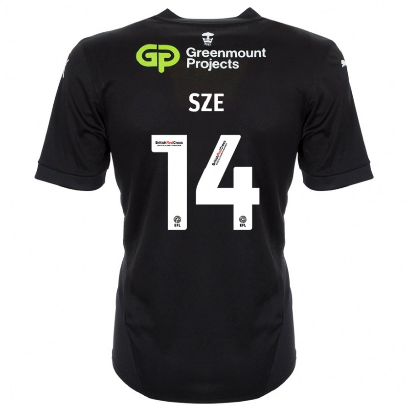Danxen Homme Maillot Chris Sze #14 Noir Tenues Extérieur 2024/25 T-Shirt