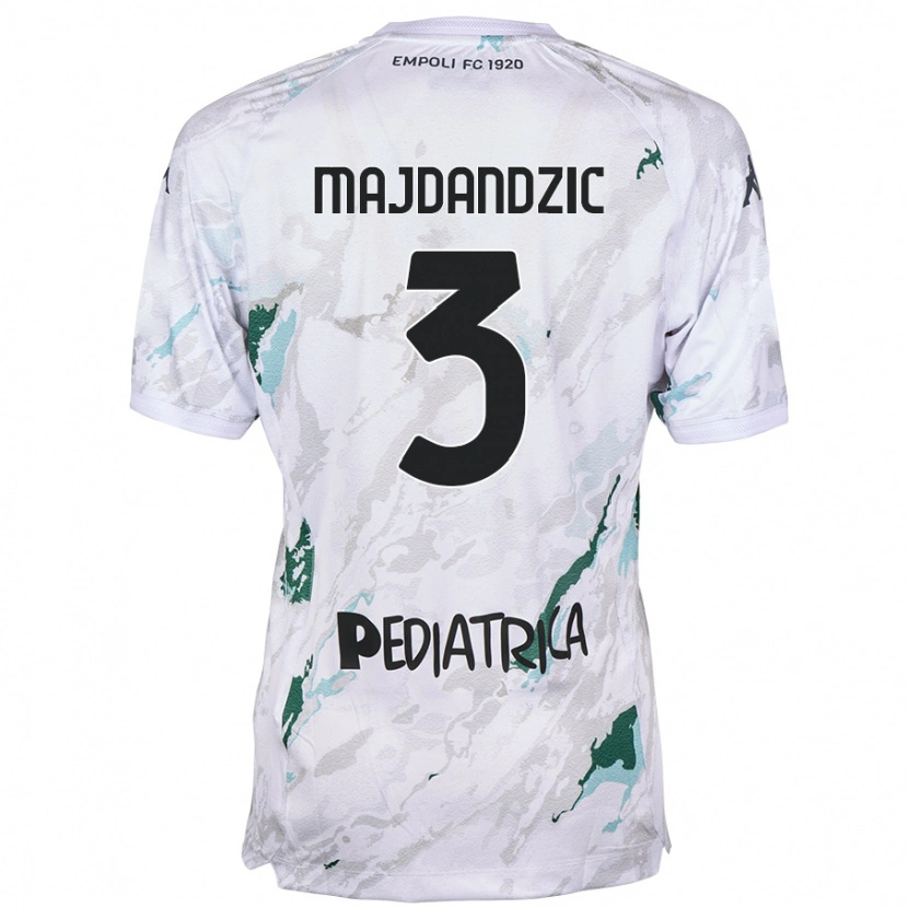 Danxen Homme Maillot Patrik Majdandzic #3 Gris Tenues Extérieur 2024/25 T-Shirt