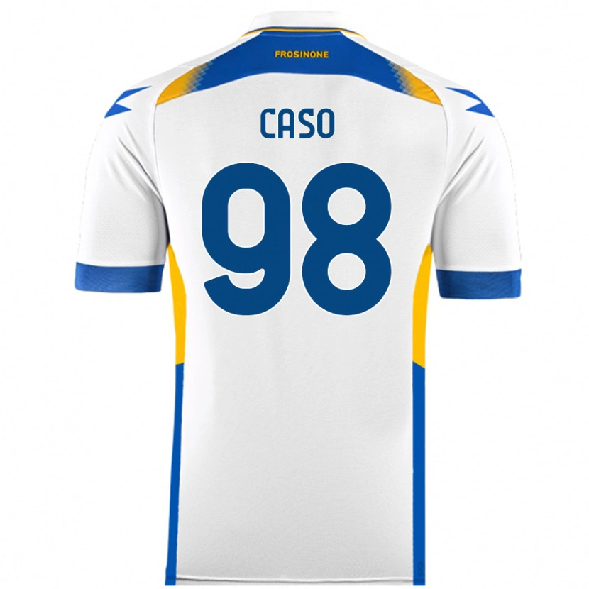 Danxen Homme Maillot Giuseppe Caso #98 Blanc Tenues Extérieur 2024/25 T-Shirt