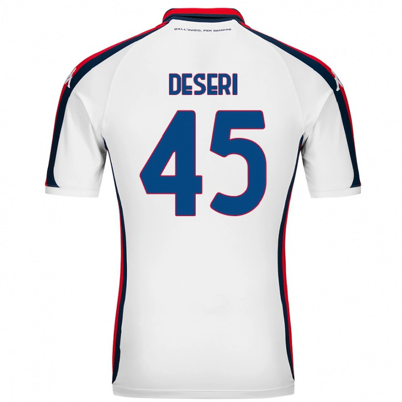 Danxen Homme Maillot Gracien Deseri #45 Blanc Tenues Extérieur 2024/25 T-Shirt