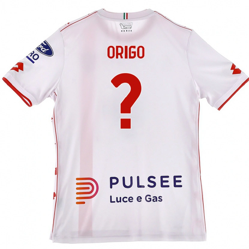 Danxen Homme Maillot Tobias Origo #0 Blanc Rouge Tenues Extérieur 2024/25 T-Shirt
