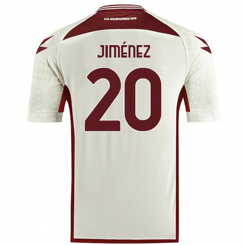 Danxen Homme Maillot Kaleb Jiménez #20 Couleur Crème Tenues Extérieur 2024/25 T-Shirt