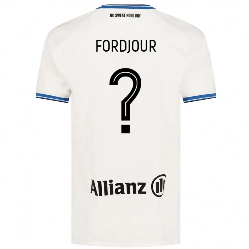 Danxen Homme Maillot Richmond Fordjour #0 Blanc Tenues Extérieur 2024/25 T-Shirt