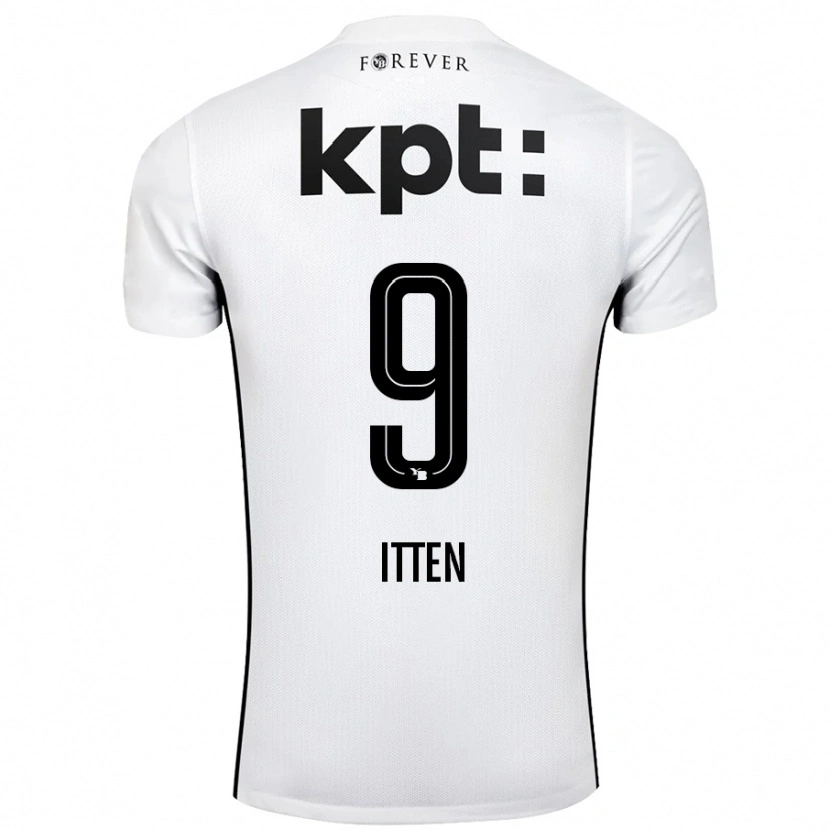Danxen Homme Maillot Cedric Itten #9 Blanc Noir Tenues Extérieur 2024/25 T-Shirt