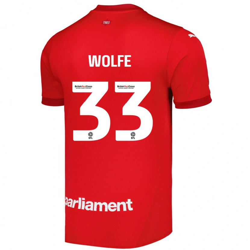 Danxen Femme Maillot Matty Wolfe #33 Rouge Tenues Domicile 2024/25 T-Shirt