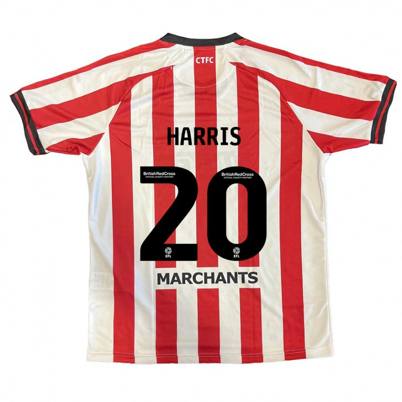 Danxen Femme Maillot Max Harris #20 Rouge Blanc Tenues Domicile 2024/25 T-Shirt