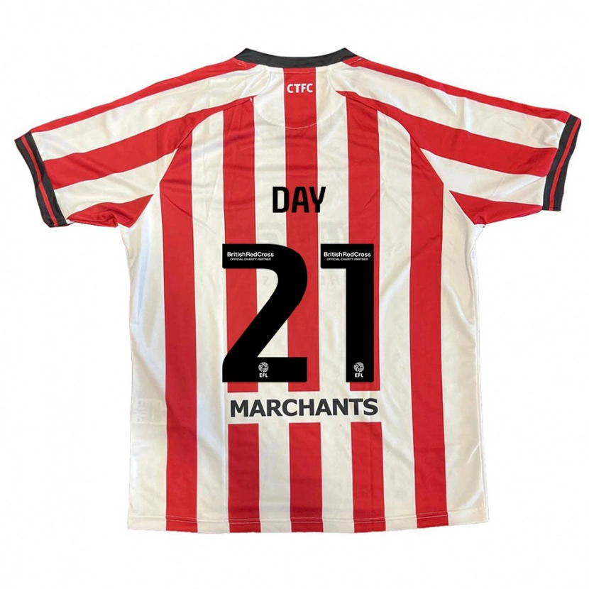 Danxen Femme Maillot Joe Day #21 Rouge Blanc Tenues Domicile 2024/25 T-Shirt