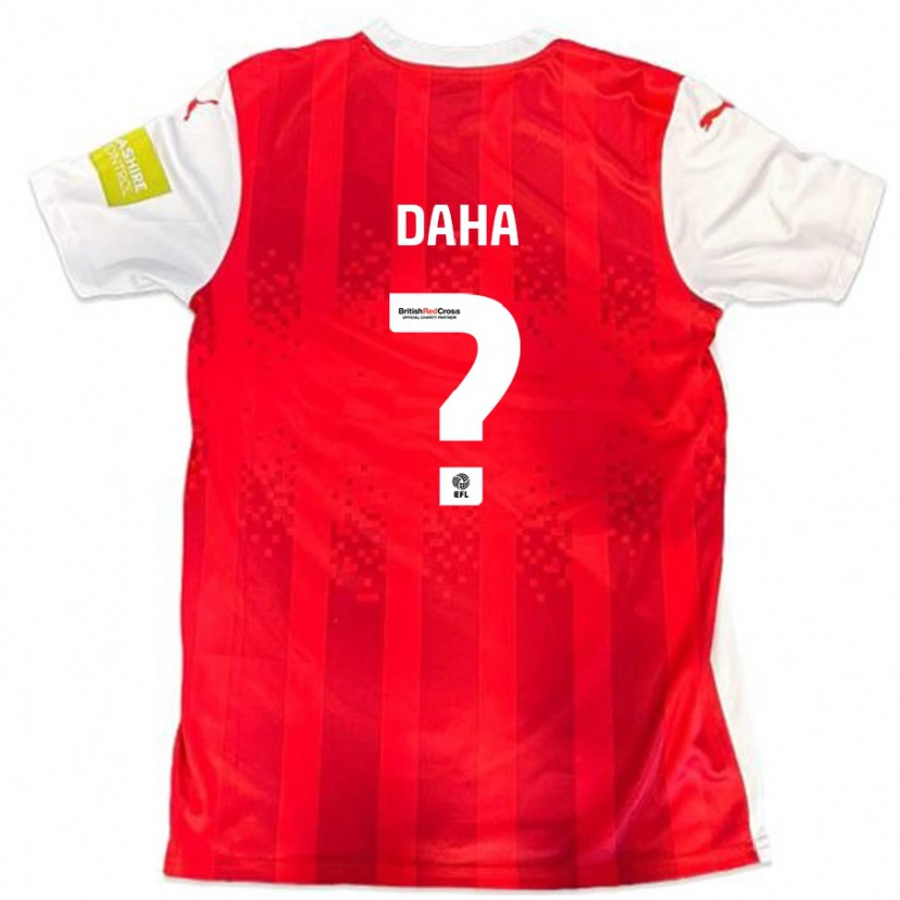 Danxen Femme Maillot Hermann Daha #0 Rouge Blanc Tenues Domicile 2024/25 T-Shirt
